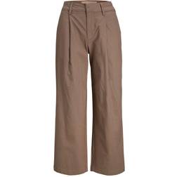 Jack & Jones Ida Cropped Trousers - Beige/Brindle