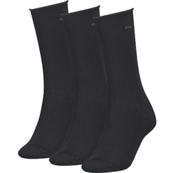 Calvin Klein Roll Top Fashion Socks 3-pack - Black