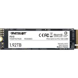 Patriot Memory P310 1,92 To SSD M.2 2280 NVMe PCIe 3.0