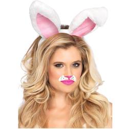 Leg Avenue Women's Plush Costume White Bunny Ears