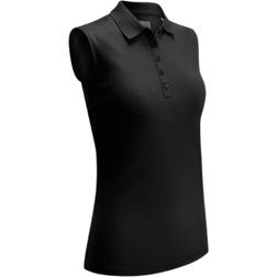 Callaway Sleeveless Knit Polo Shirt Ladies - Caviar