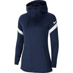 NIKE Strike 21 Hooded Jacket Women - Obsidian/White/White