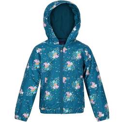 Regatta Peppa Pig Veste Chaude Matelassée Imperméable À Capuche Vert