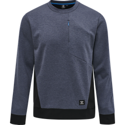 Hummel Tropper Sweatshirt Men - Black/Iris Melange