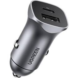 Ugreen 24W USB C Car Charger with PD & QC 3.0 Dual Ports