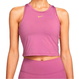 Nike Dri-Fit One Luxe Slim Fit Tank Top Women - Light Bordeaux/Metallic Gold