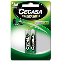 Cegasa AAA Ni-MH Rechargeable Compatible 2-pack