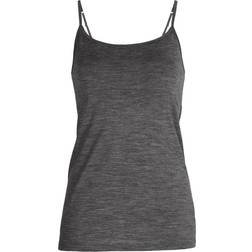 Icebreaker Women's Merino Siren Bra Cami Singlet - Gritstone Heather