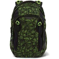 Satch Match School Backpack - Green Bermuda