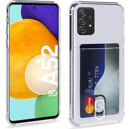 CaseOnline Silicone Case with Card Slot for Galaxy A52