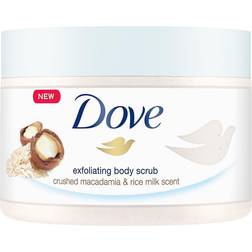 Dove Exfoliating Body Scrub Crushed Macadamia & Rice Milk Scent 225ml