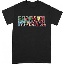 Marvel Unisex Adult Character T-shirt - Black/Red/Green