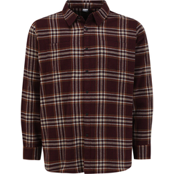 Urban Classics Campus Checked Shirt - Cherry/Honey