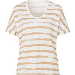 Brax Carrie Striped T-shirt - Sand