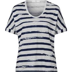 Brax Carrie Striped T-shirt - Indigo