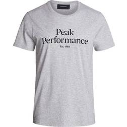 Peak Performance Original T-shirt - Med Grey Melenge