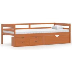 vidaXL Solid Pine Wood Sengeramme 90x200cm