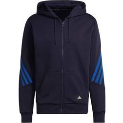 adidas Sportswear Future Icons 3-Stripes Full-Zip Hoodie - Legend Ink/Royal Blue