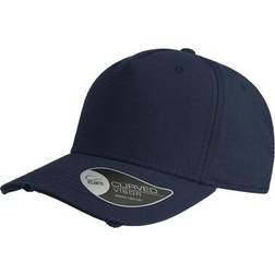 Atlantis Cargo Weathered Visor 5 Panel Cap - Navy