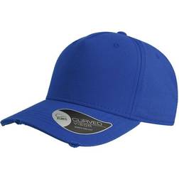 Atlantis Cargo Weathered Visor 5 Panel Cap - Royal Blue