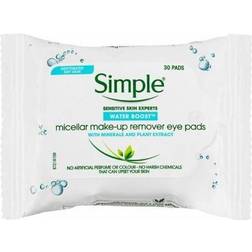 Simple Water Boost Micellar Make-Up Remover Eye Pads 30-pack