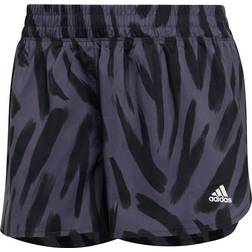 Adidas Run Icons Allover Print Shorts Women - Shadow Navy/Black