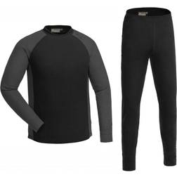 Pinewood Set Intimo Termico Uomo Base Layer - Nero/Grigio Scuro