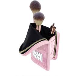 The Flat Lay Co. Pink Velvet Brush Case