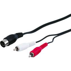 Goobay 5-pin DIN - 2xRCA M-M 1.5m