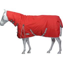 Weatherbeeta Coperta da esterno per cavalli con copricollo Lite Comfitec 0g rosso rosso grigio argento