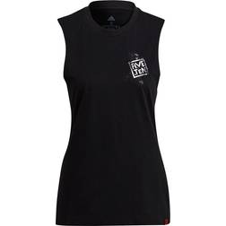 adidas Women's Five Ten Stealth Cat Graphic Tank Top - Black