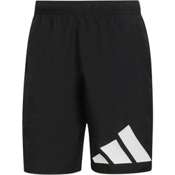 Adidas Classic-Length Logo Swim Shorts - Shadow Navy/White