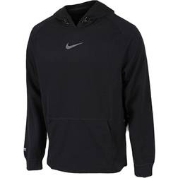 Nike Pro Pullover Fleece Training Hoodie Men - Black/Black/Iron Grey