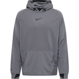 Nike Pro Pullover Fleece Training Hoodie Men - Iron Grey/Black/Black