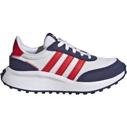adidas Kid's Run 70s - Cloud White/Vivid Red/Dark Blue