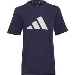 adidas Junior Future Icons 3-Stripes Logo T-shirt - Shadow Navy Mel/Dash Grey (HG8860)