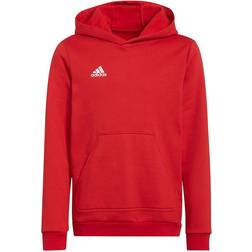 Adidas Junior Entrada 22 Hoodie - Team Power Red/White (H57566)