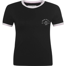 Jack Wills Trinkey Ringer T-shirt - Black