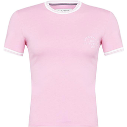 Jack Wills Trinkey Ringer T-shirt - Pink