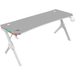 Mars Gaming Tavolo Mgdxlrgbw Led Rgb Bianco Acciaio 160 x 60 cm, 1600x750x600mm