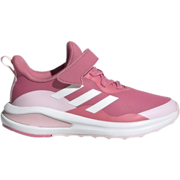 Adidas Kid's Fortarun Elastic Lace Top Strap - Clear Pink/Cloud White/Rose Tone