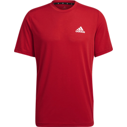 adidas Aeroready Designed 2 Move Feelready Sport T-shirt Men - Scarlet/White