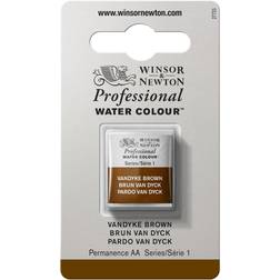 Winsor & Newton Professional Water Colour Vandyke Brown Half Pan