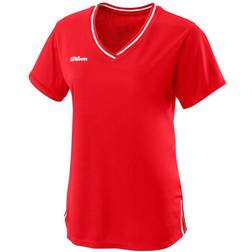 Wilson Team II V-Neck T-shirt Women - Team Red