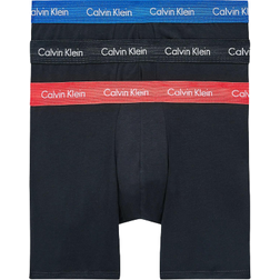 Calvin Klein Cotton Stretch Boxer Briefs 3-pack - Blue/Strawberry Field/Black