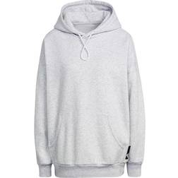 adidas Women's Sportswear Studio Lounge Fleece Hoodie - Light Grey Heather