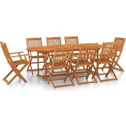 vidaXL 3086974 Patio Dining Set, 1 Table incl. 8 Chairs