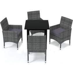 vidaXL 3094980 Havemøbelsæt, 1 borde inkl. 4 stole