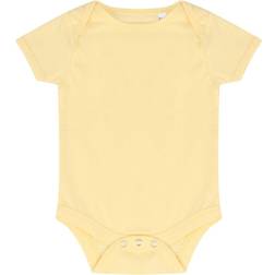 Larkwood Baby's Short Sleeve Bodysuit - Pale Yellow (LW055)