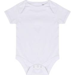 Larkwood Baby's Short Sleeve Bodysuit - White (LW055)